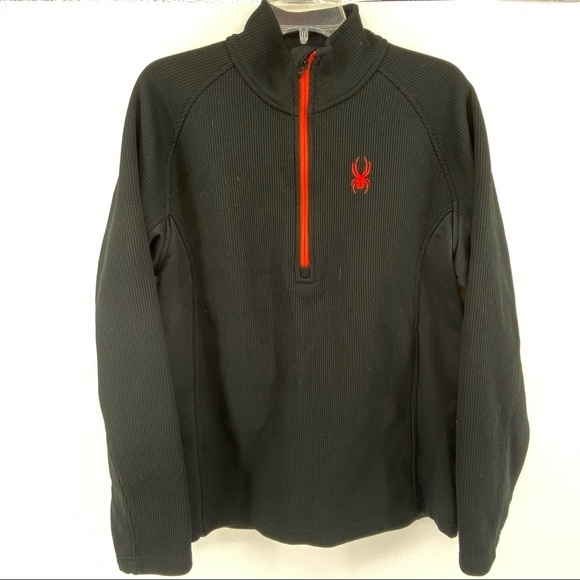Spyder Black Large 1/4 Zip Outbound Stryke 38299306